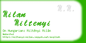 milan miltenyi business card